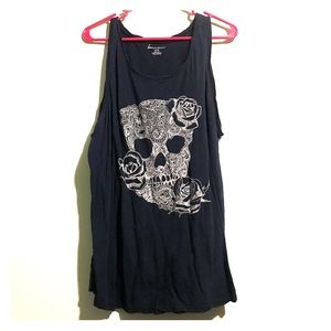 Skull design tank top